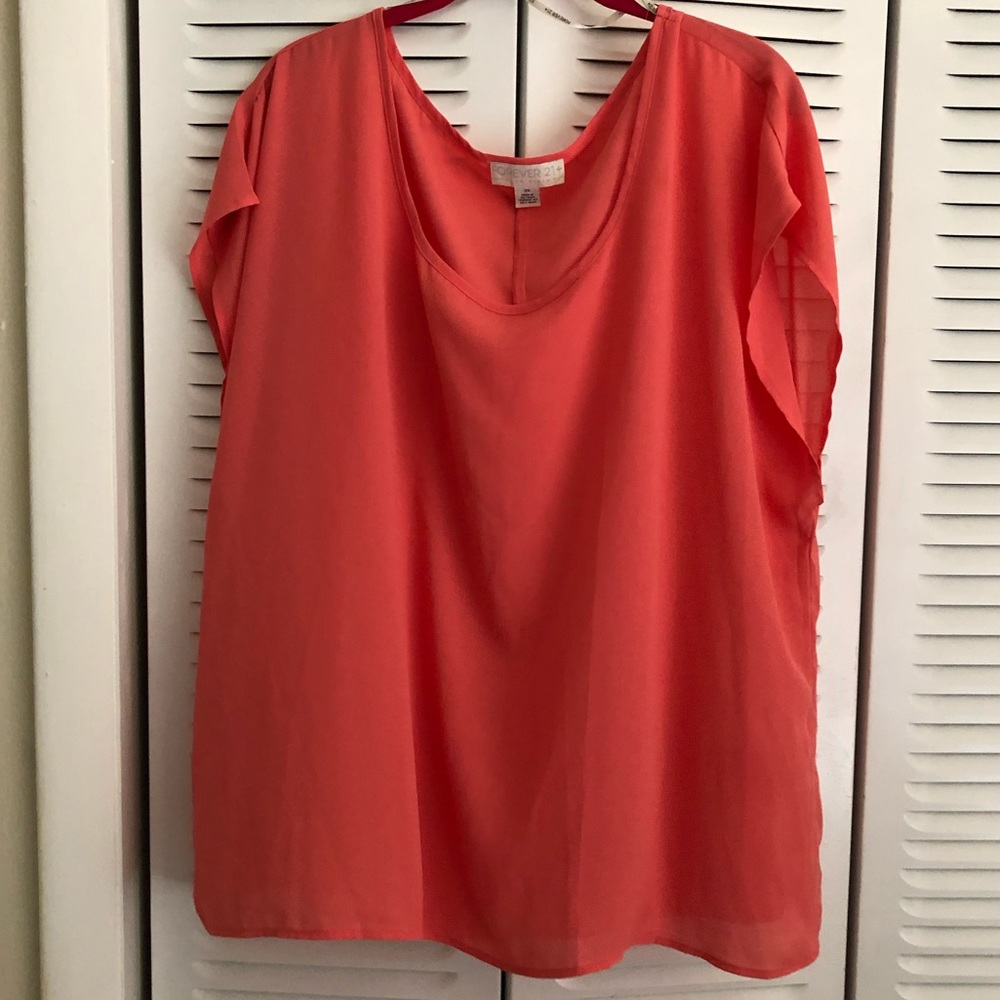 Coral Short sleeve blouse